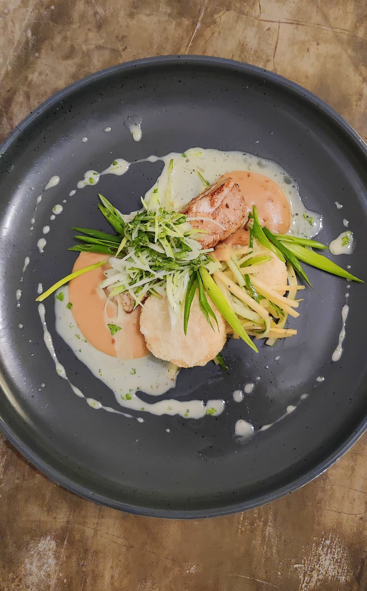 Salmon and fennel dish