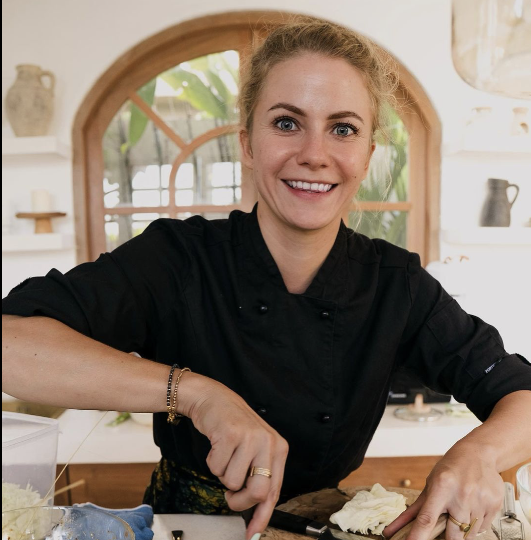 Portrait of chef Malgorzata Pindych smiling